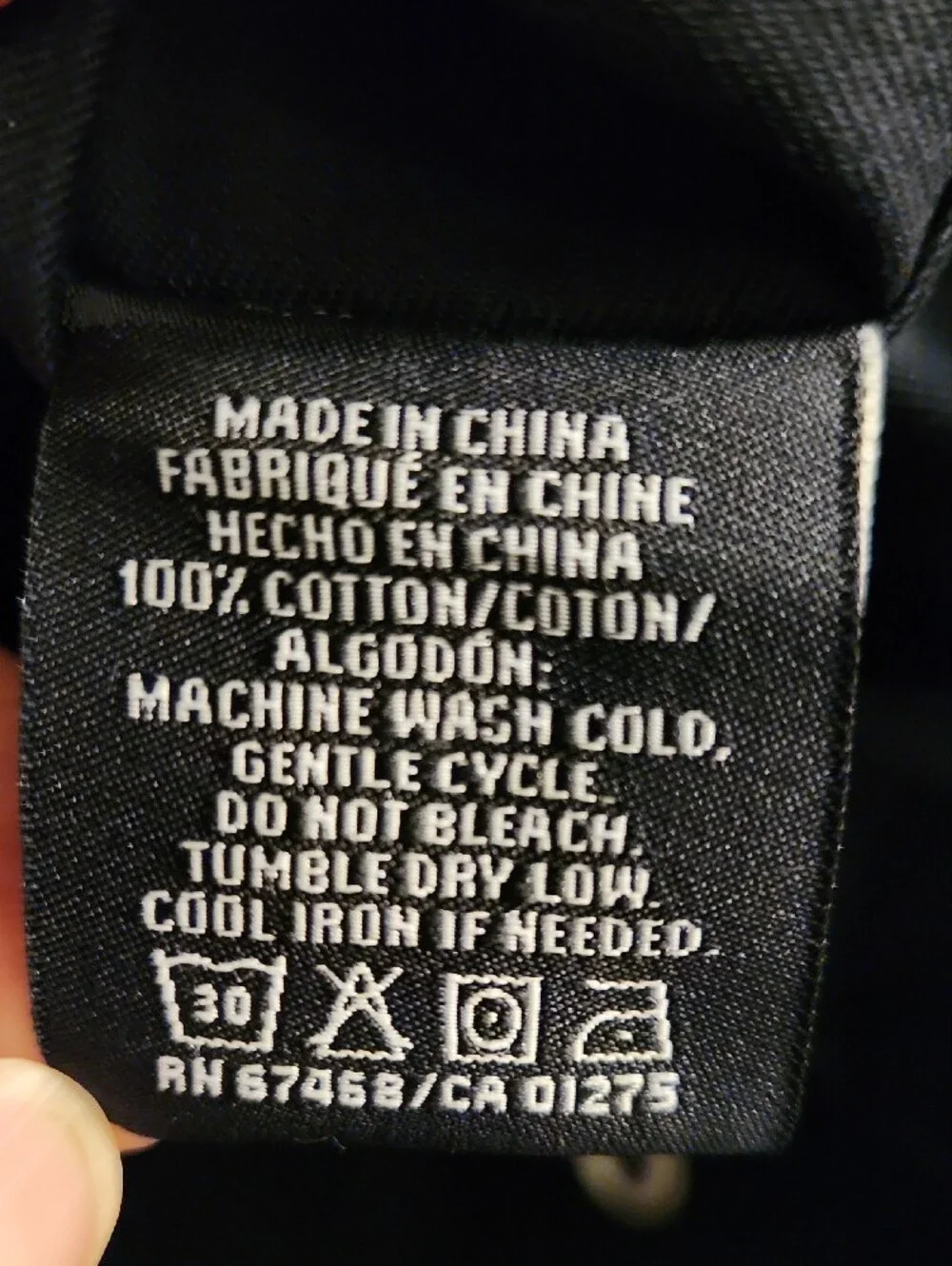 Nautica black cotton